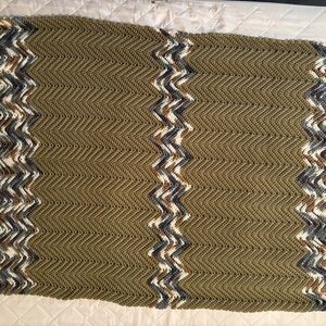 Hand crocheted throw